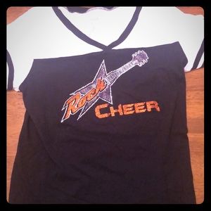 Rockstar cheer bling shirt Adult M